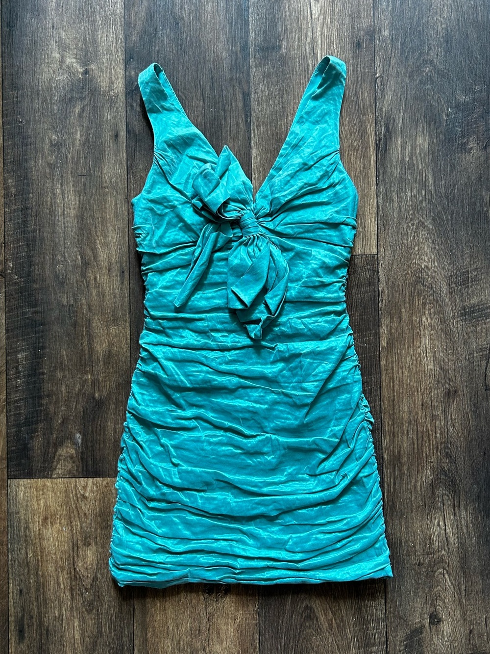 Max Azria Taffeta Bow Cocktail Dress